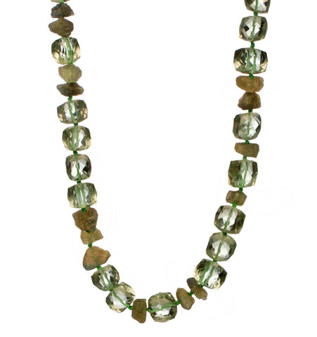 <P dir=ltr class=Body>Necklace of Green Amethyst and Labradorite 19.5" Long or upon request</P>