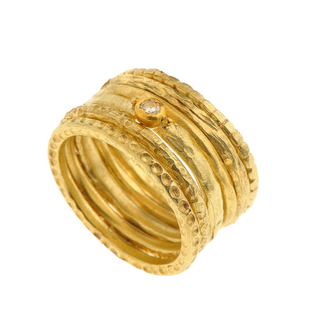 <P>New Handmade 18K Pure Gold Stackable Rings. Each Ring can be ordered separately (Please contact us at sales@navazahavi.com)<?xml:namespace prefix = o ns = "urn:schemas-microsoft-com:office:office" /><o:p></o:p></P> <P>18K Gold Rings are approximately 2 Grams. Price: $645 Each.<o:p></o:p></P> <P>18K Gold Ring with Diamond, wrapped with 24K Gold. 3 Grams. Price: $825<o:p></o:p></P> <P>&nbsp;</P>