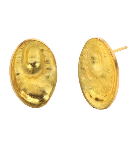 <P dir=ltr class=Body>Oval Stud Earrings of 18K and 24K Solid Gold</P>