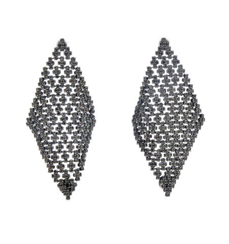 <P class=Body dir=ltr>Stud Long Dangling Diamond Shaped Earrings with Glass stones. Nickel Free</P>