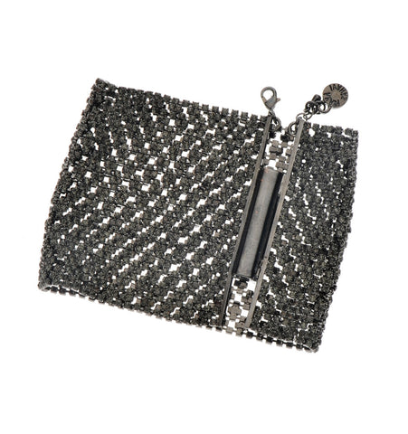 <P class=Body dir=ltr>Amazing Flexable Metallic Bracelet with Glass Stones, Magnetic Lock. Hight 65mm, Width 175mm&nbsp; (190mm with Magnetic Lock) Nickel Free.</P>