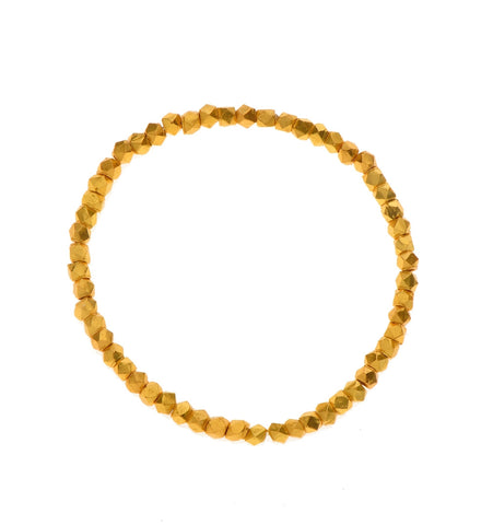 <P class=Body dir=ltr>Beads Bracelet of 24K Gold over Brass, Coated with 2 Micron of 24K Gold. One size Fits all. Great to be worn 2-5 together! </P>